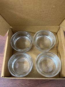 Glass Candle Holders - Set of 4