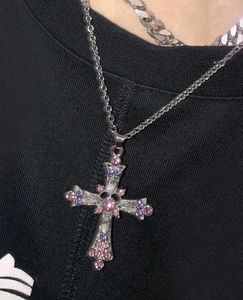 Y2k Cross Pendant