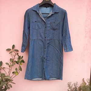 MANGO Denim Dress