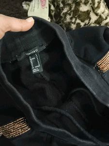 Black Joggers with Side Detail