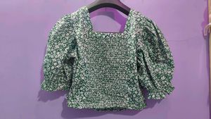 Floral Print Crop Top