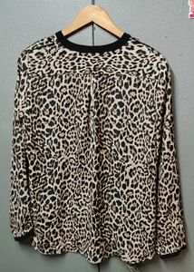 Zara Leopard Print Blouse