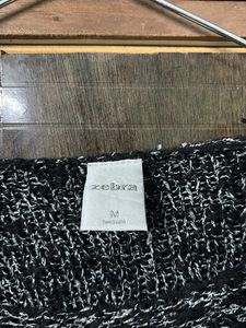 Black Embellished Knit Sweater