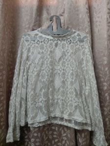 Embellished  Mesh Top