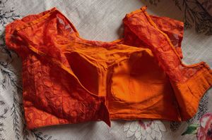 Orange Padded Blouse