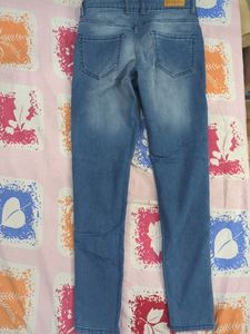 Mast And Harbour Skinny Fit Blue Jeans