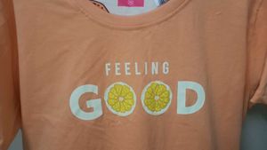 Coral Orange Color Tshirt For Women🧡🍊