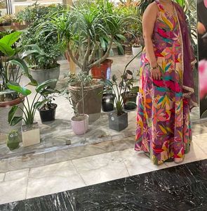 🔥 Purple Designer Dress With Duppata 🔥