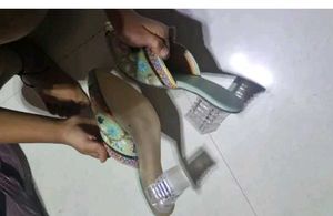 embroidery heels