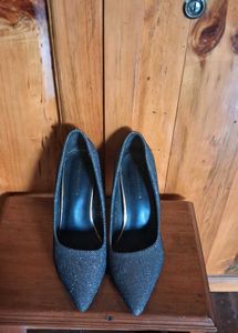 Sparkly Pointed-Toe Heels