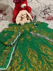 Bridal Lehnga Green Colour
