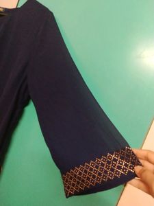RARE ROOTS - Beautiful Women&#39;s Navy Blue Kurta