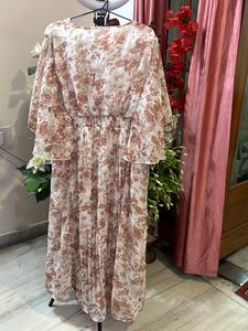 Floral Chiffon Maxi Dress