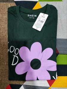 Green Floral Graphic Tee