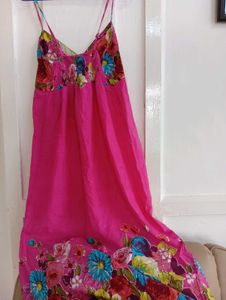 Floral Pink Maxi Dress