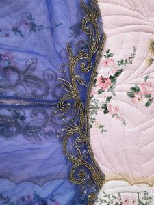 Elegant blue 💙 Embellished poncho