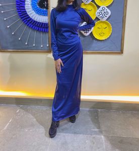 Elegant Blue Maxi Dress