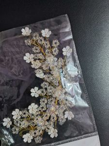 Floral Crystal Hair tiyara