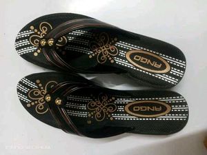 Elegant Black ANGO Flip-Flops