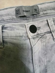 Stylish Gray Denim Jeans