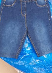 Frayed Hem Denim Shorts