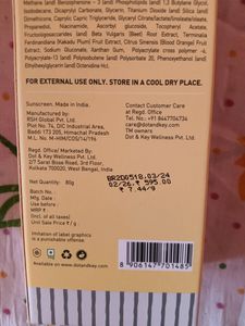 80g  Dot And Key Vitamin C sunscreen