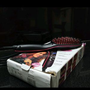 Hair straightener electric brush