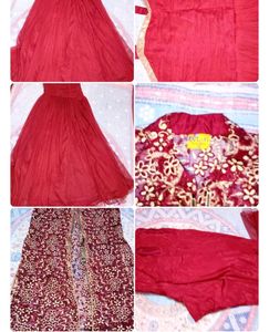 Red Shrug Gown