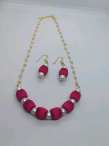Silk Thread Necklace Set