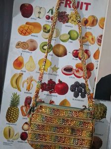 Embroidered Shoulder Bag