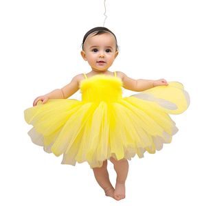 Bright Yellow Princess TuTu Dress