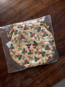 Embroidered Potli