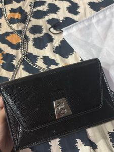 miraggio black sling bag