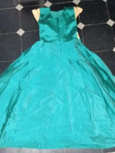 Emerald Green Embroidered Dress