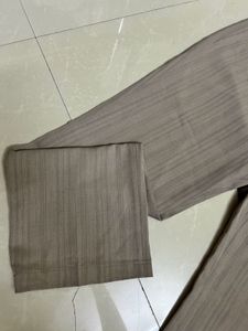 Grey Striped Trousers / Pants