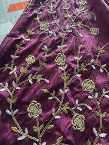 Elegant Maroon Anarkali Suit Set