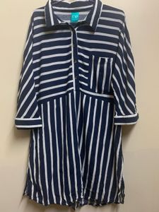 Striped Shirt Dress