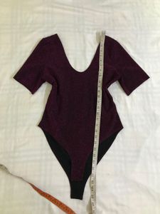 Zara Bodysuit With Shimmers Fits S/M