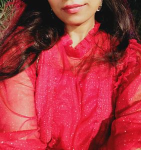 Pink Glitter Party Dress