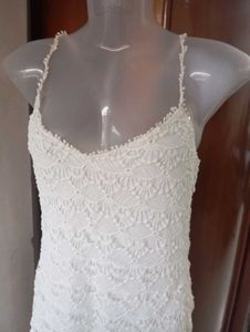 White Lace Mini Dress