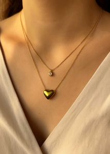 Gold Layered Heart Antiturnish Necklace