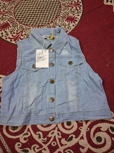Cute Denim Vest Top