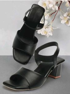 Black Heeled Sandals