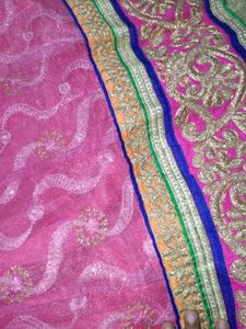Pink Embroidered Lehenga Skirt