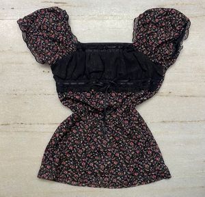 Pinteresty Floral Bustier Top