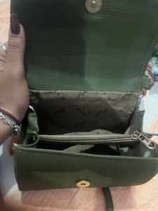 Olive Green Hand Bag