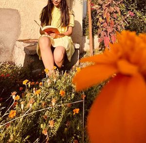 Lime Yellow Frill Dress
