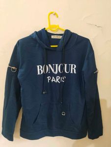 Navy Blue Hoodie |T-shirt With Cap|
