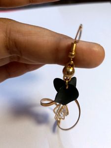 Golden Black Earrings