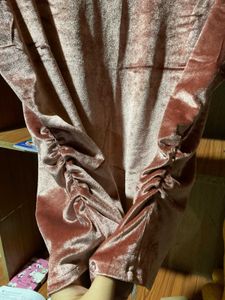 Velvet short sleeve top